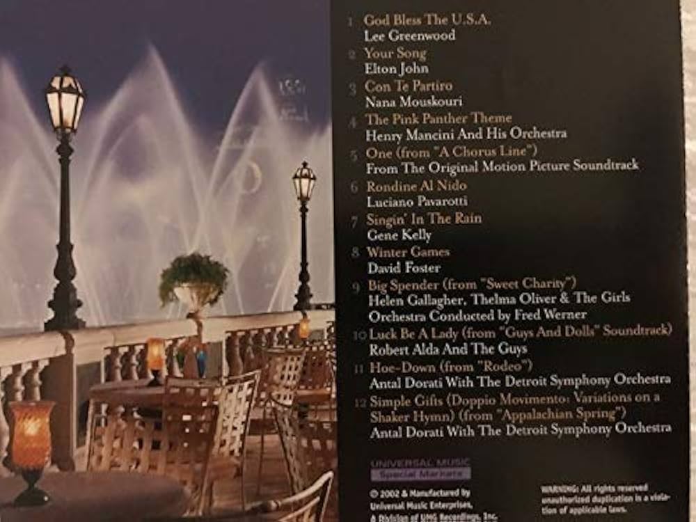 Amazon.com: Fountains of Bellagio (Music CD) (Volume II